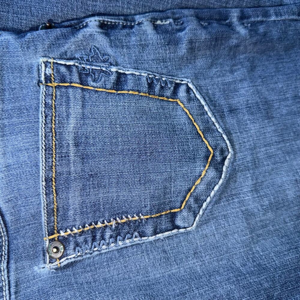 Tin Haul Company Western Trouser Flare Jeans 100% Cotton Denim Wide Leg 28/R y2k - Picture 7 of 9